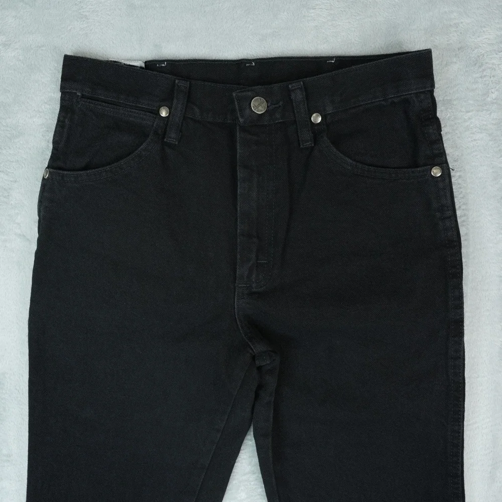Wrangler Slim Fit Jeans Mens 29x30 Black‎ Silver Edition Western Cowboy Rodeo